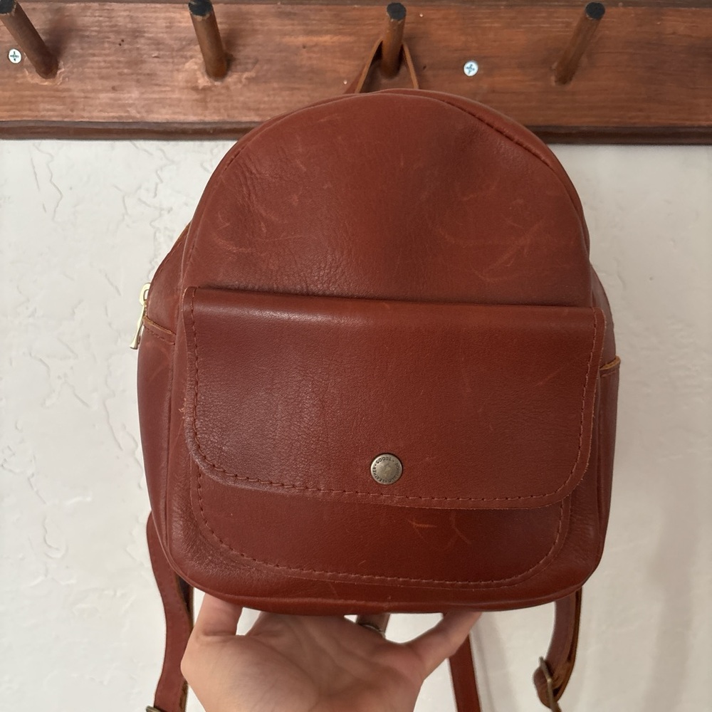 Portland Leather Goods Mini Backpack Purse